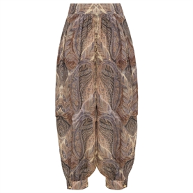 Zimmermann Hypnotic Silk Harem Bukser, Denim Paisley 